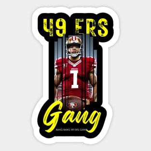 Bang Bang 9er Gang , 49 ers graphic design Sticker